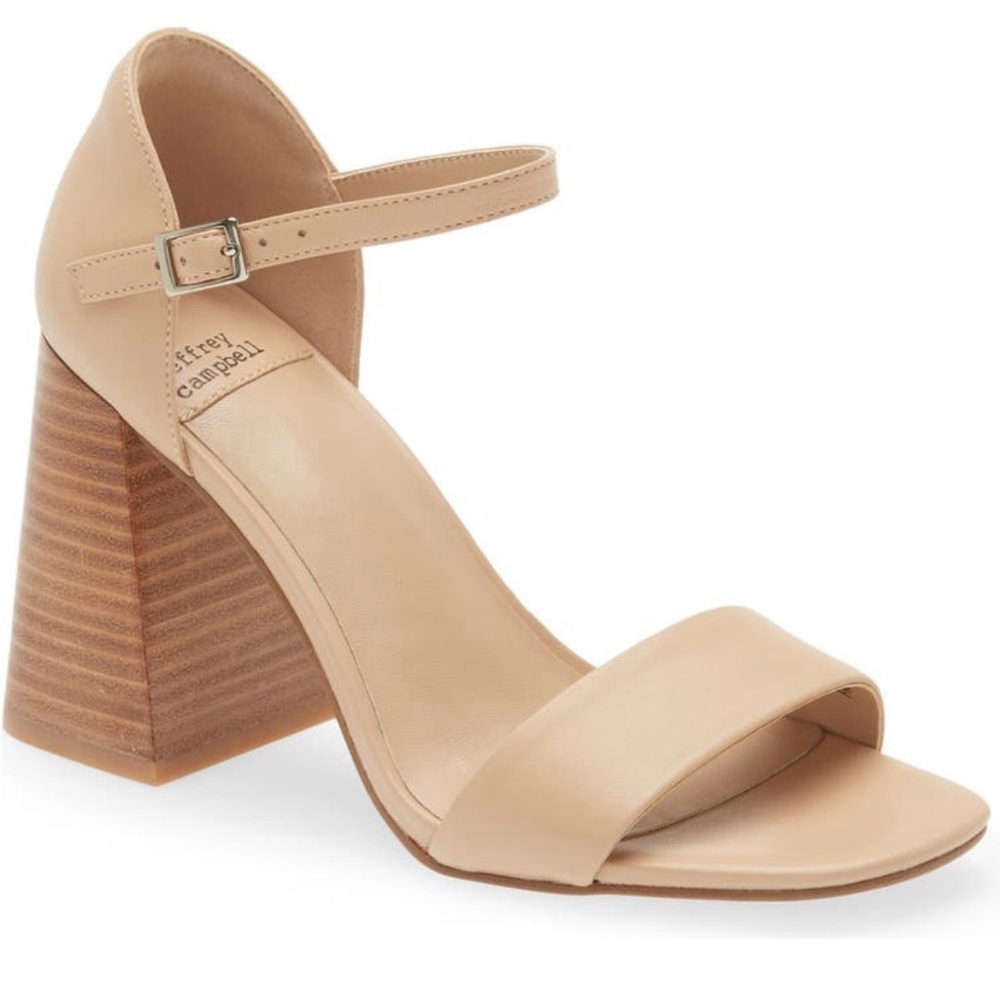 Jeffrey Campbell Pop Star Sandal 7.5 Natural